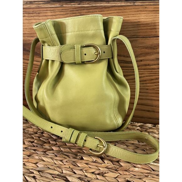 Like NEW EXCELLENT Coach Vintage Bucket Bag – Green Leather - Picture 11 of 11
